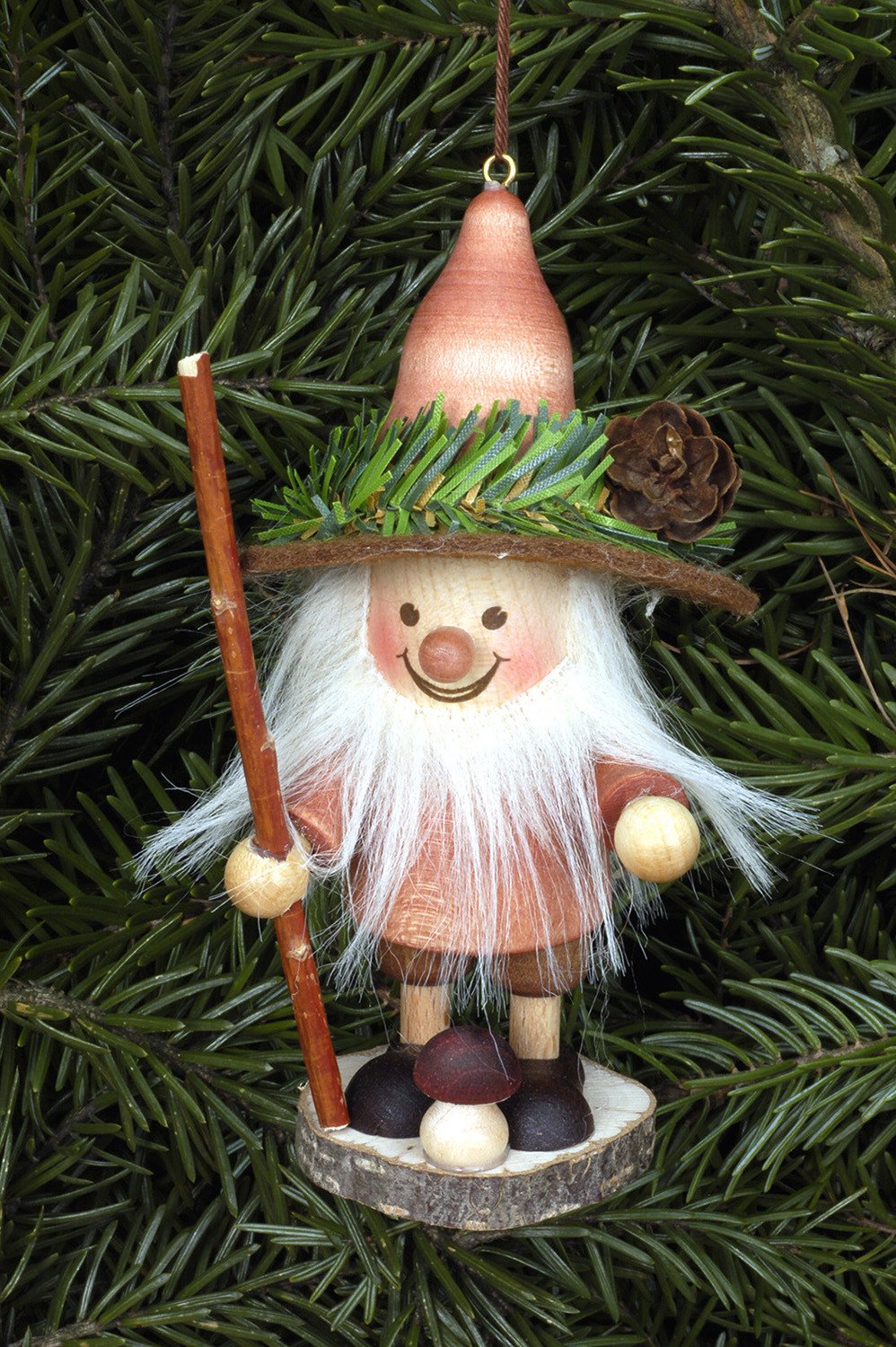 Large gnome Christmas tree decoration - Forest Wanderer